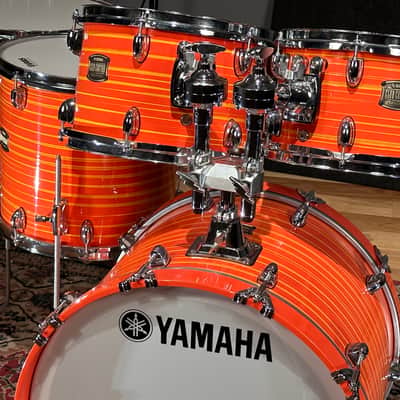 Yamaha 20/10/12/14/16" Club Custom Drum Set - Orange Swirl Lacquer image 1