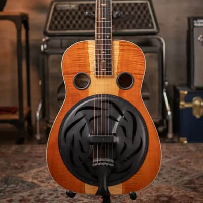Beard Guitars Legacy E Model Round Neck - Custom Natural with Two Tone Upper Bout image 2