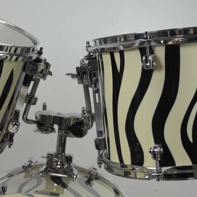 GMS Drum Co. Special Edition Zebra Drum Set image 12