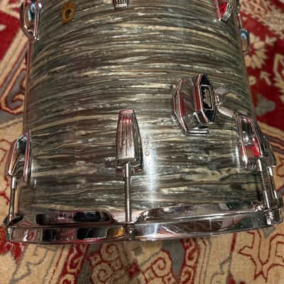 Ludwig Super Classic 14” x 14” Floor Tom 1965 - Blue Oyster Pearl image 2