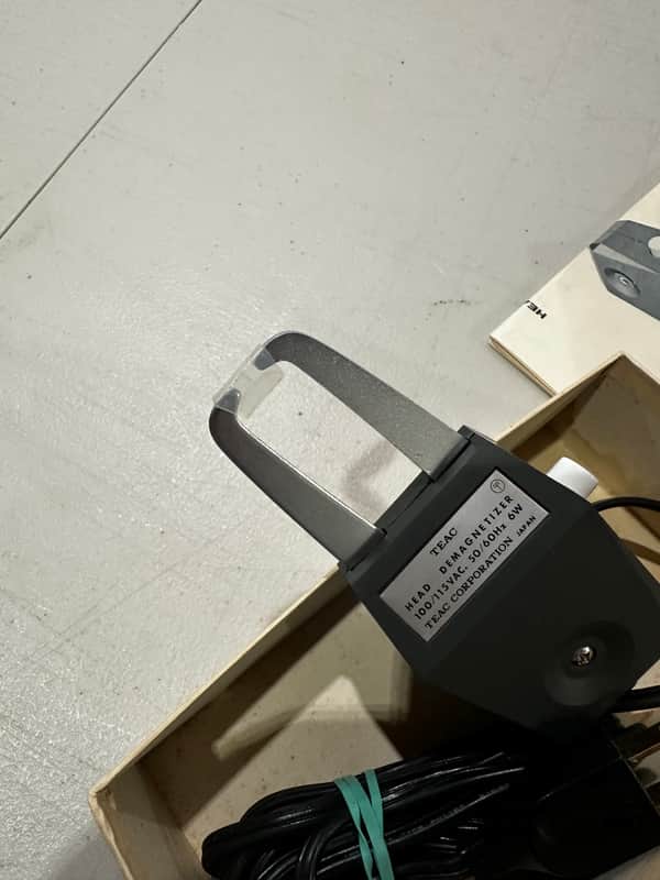Teac E-1 Head Demagnetizer with original box for cassette or reel to reel In good condition image 1