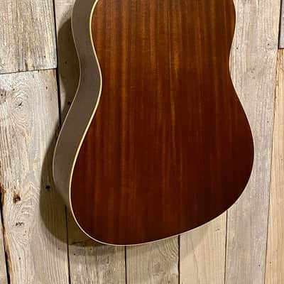 Luna Art Vintage Dreadnought - Distressed Vintage Brownburst, Help Support The People Who Make Music image 7