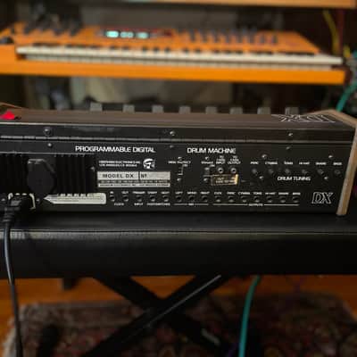 Oberheim DX 6-Voice Drum Machine 1982 - Blue with Wood Sides image 8