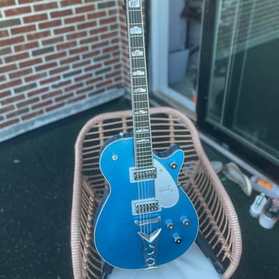 Gretsch Custom Shop Masterbuilt G6134CST Baritone Penguin NOS Lake Placid Blue With Case image 16
