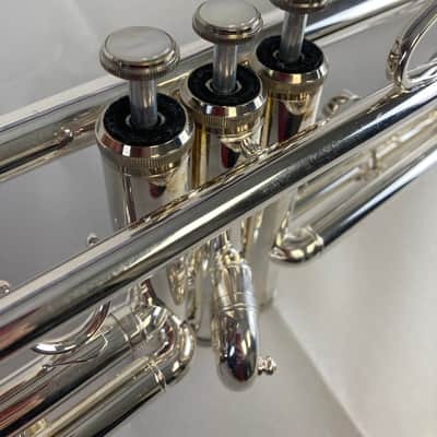 Blessing BTR-1460 Bb Trumpet – Silver-Plated – Intermediate Model – Excellent Condition – w/ Case SM#3632 image 8