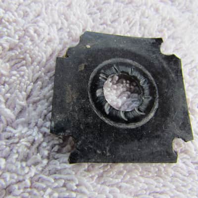 Vintage 1950's Gibson Les Paul Custom Jack Plate B/W/B Vintage Gibson Jack Plate Rough But Cool Vintage Gibson Jack Plate image 2