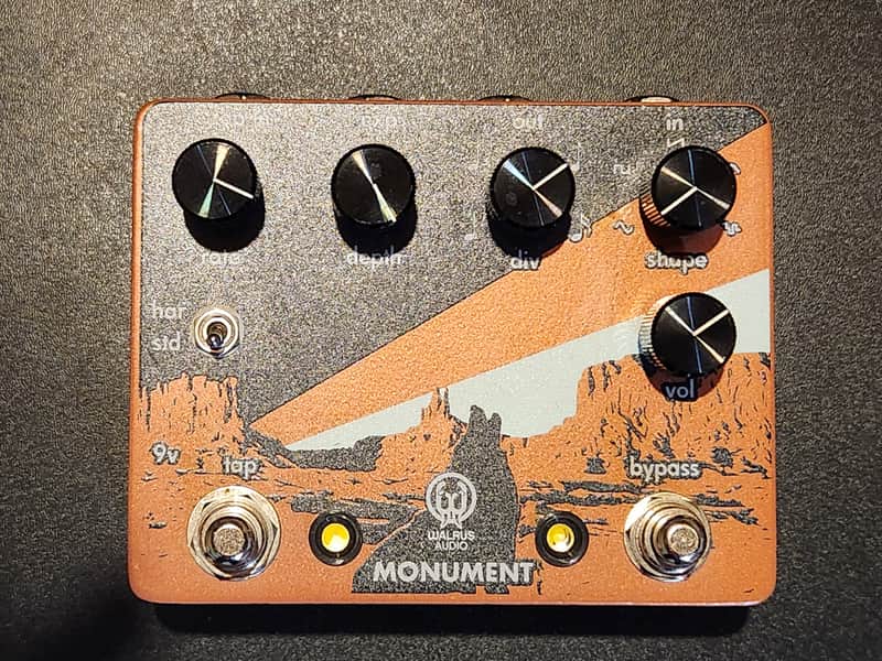 Walrus Audio Monument Harmonic Tap Tremolo V1 - Coral / Black image 1