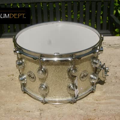 ✮ IMMACULATE, UNPLAYED ✮ DW COLLECTORS SERIES * VLT * 14 x 8 DEEP ✮100% Maple SNARE ✮ BROKEN GLASS ✮ True Hoops ✮FAT SOUND ! image 4