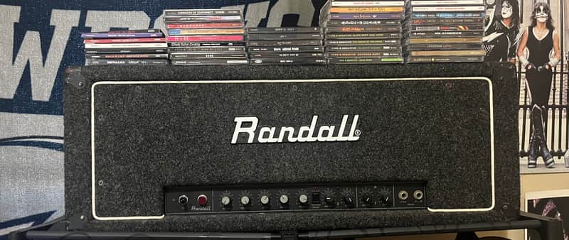 Randall RG100ES 2-Channel 120-Watt Solid State Guitar Amp Head 1980s - Black
