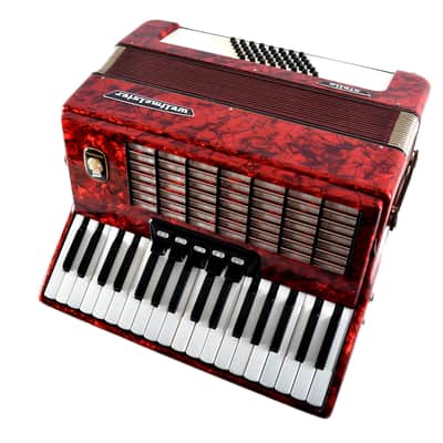 TOP Quality, German Made Piano Accordion Weltmeister Stella 48 bass, 5 switches+Original Hard Case&Shoulder Straps - Accordian, Fisarmonica image 11