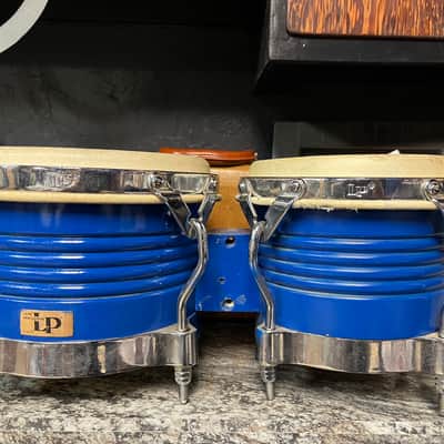 Latin Percussion LP201AX-2 Generation II Wood Bongos with Comfort Curve II Rims, Chrome Hardware 2010s - Natural image 6