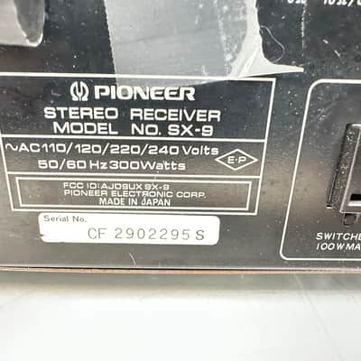 Pioneer SX-9 Stereo Receiver image 9