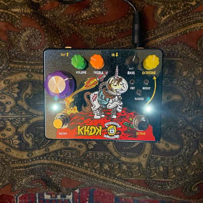 KHDK Electronics Unicorn Blood II Limited Edition Octave Fuzz 2020 - Space Sparkle Dark Matter Graphic image 11
