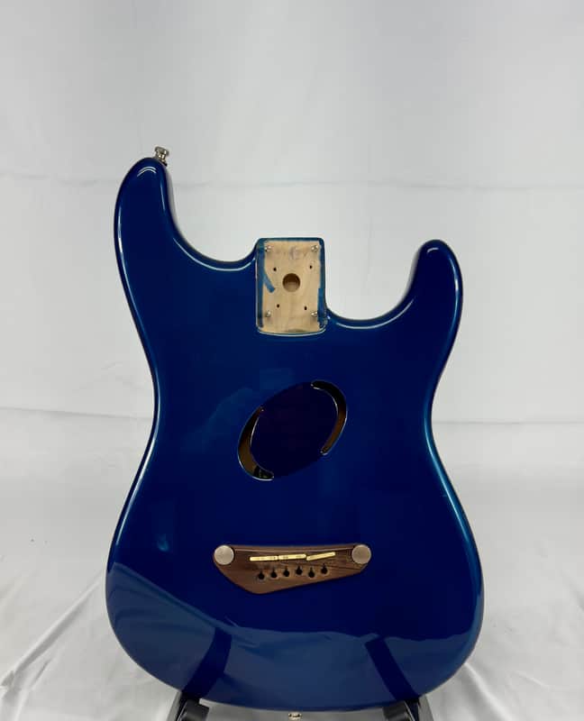 Fender Acoustasonic Deluxe Acoutic Electric Guitar Body 2003 - Blue image 1