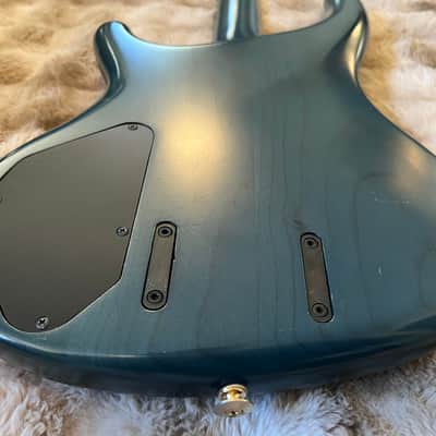 Super Rare 1989 1990 1992 Greco PXB-1200 PXB 1200 PXB1200 Phoenix 4 string Bass - Transparent Blue MIJ Japan Fujigen 26 frets brass nut P Duce pickups MIJ Ibanez Prestige HSC image 10