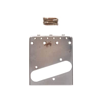 GuitarSlinger Tele Bridge Aged Brass Compensated Saddles image 1