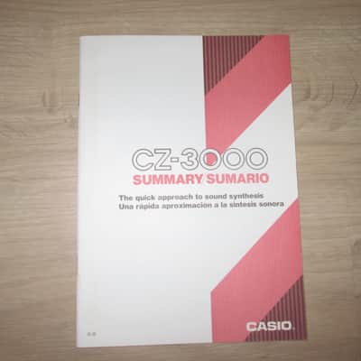 Casio CZ-3000 Vintage Synthesizer -Original Manual Package-Rare - 1986 -Brochure image 9