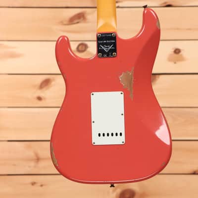 Fender Custom Shop Limited 1960 Stratocaster Relic - Faded/Aged Tahitian Coral-CZ576499 image 7
