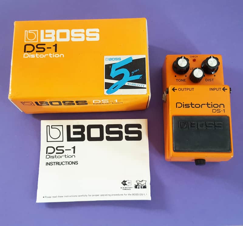 Boss DS-1 Distortion (Black Label) Vintage 1989 - Orange image 1