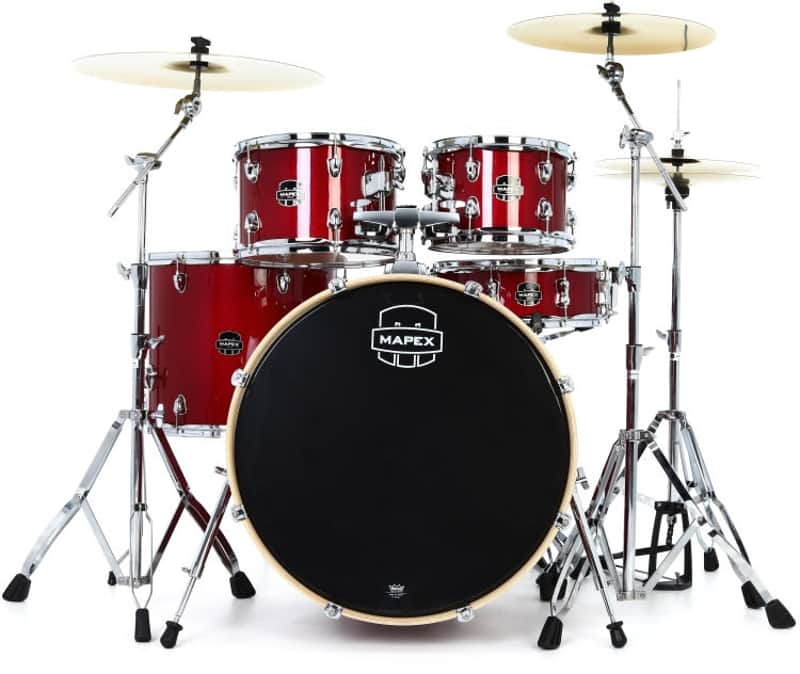 Mapex Venus Rock 5-piece Drum Set - Crimson Red Sparkle image 1