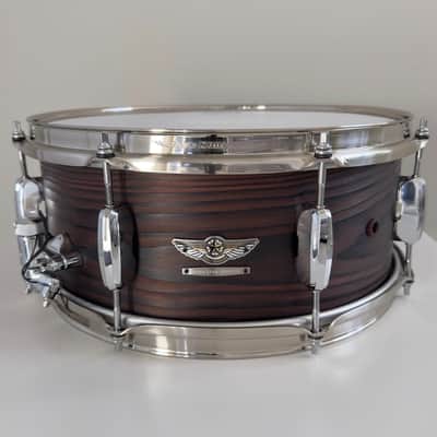 Tama 6x14” Star Reserve Solid Japanese Cedar Snare Drum in Burnt Oiled Cedar Finish image 1