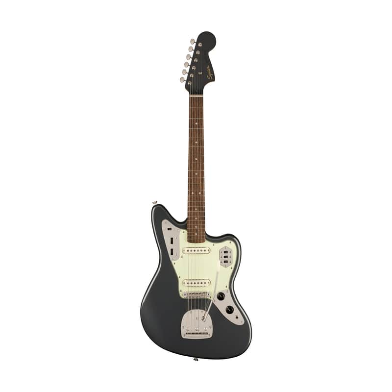 Squier FSR Classic Vibe 60s Jaguar Electric Guitar, Charcoal Frost