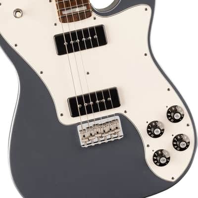 Fender Chris Shiflett Cleaver Telecaster Deluxe Electric Guitar. Rosewood Fingerboard, Charcoal Frost Metallic TGF33 image 3