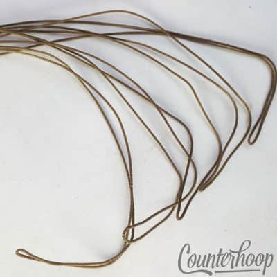 *Ludwig 14" 10-Strand Snare Drum Coiled Metal over Cloth Wires USA Vintage 20s* image 2