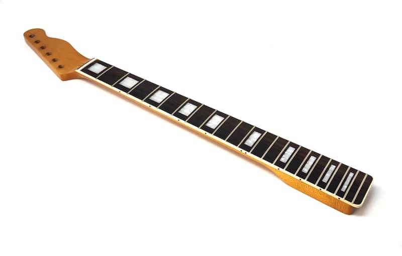 Brio Binded Maple Rosewood Fingerboard T-Style Neck w Block Inlays - Poly image 1