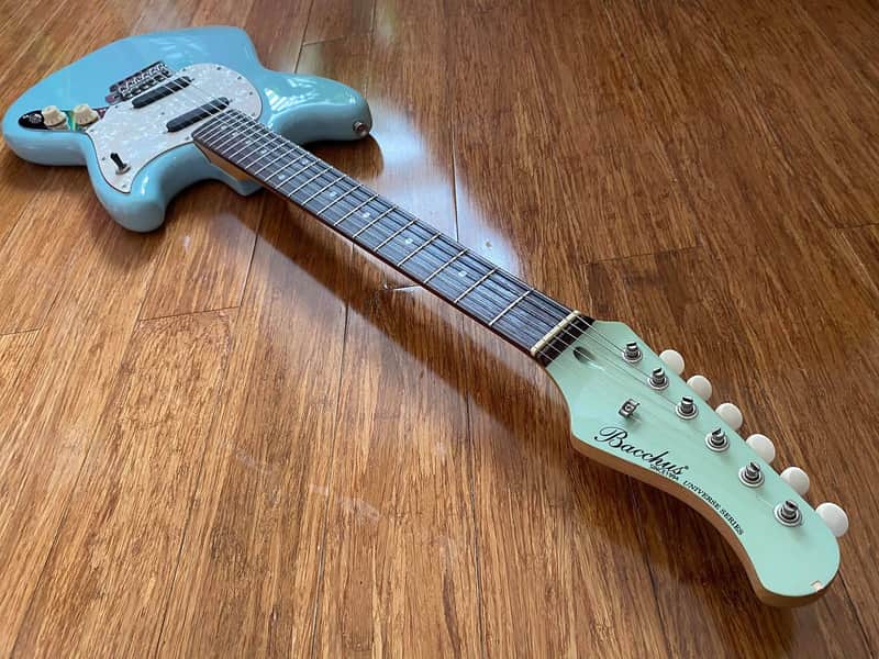 Bacchus Mustang Sonic Blue with Matching Headstock BMS-1R Universe