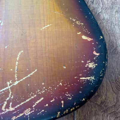 Fender Jazz Bass Body 1970 - Sunburst Vintage 100% Original! With Matching Neck Plate image 11