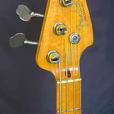 1958 Fender Precision Bass, old blue refin image 5