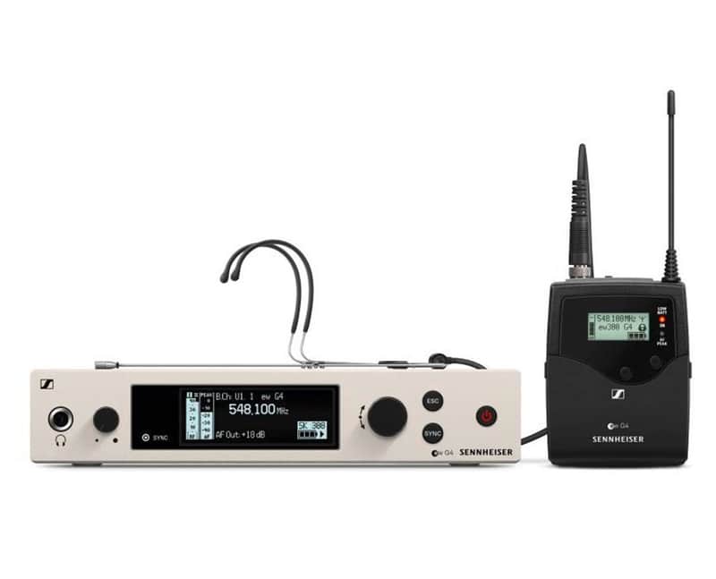 Sennheiser EW 300 G4-HEADMIC1-RC Omnidirectional Wireless Headset Microphone System (GW1-Band: 558-608 MHz) image 1