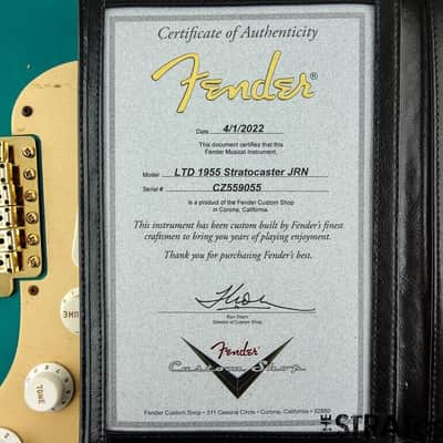 Fender Custom Shop 55 Journeyman LOADED BODY Strat Gold Hardware Ocean Turquoise image 3