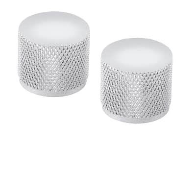 Knurled Guitar Knobs Volume Tone Knob Speed Control Knobs 6Mm Shaft Metal Dome Style For Strat Tele Telecaster Style Electric Guitar Or Bass Guitar Parts Accessories 4Pcs Chrome. image 4