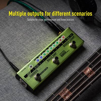 Valeton Bass Multi-Effects Pedal Stage Session Gigging Practice Analog Amp Boost Comp Chorus Dapper Bass Mini (U.S. domestic inventory For Prompt Shipment) image 4