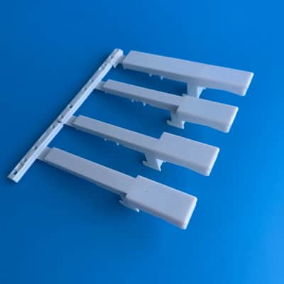 CASIO LK-100 LK-110 Lighting Keyboard Part: White Keys [D-F-A-C] High Octave Set image 3