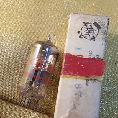 Siemens Matched Pair (2) 6DJ8 tNOS AT1000 TESTED Vacuum Tubes dual stage getter ECC88 dual triode 1960-1966 image 2