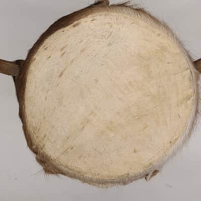 Djembe Drum African Hand Carved W/ 7" Goat Skin Head Height 12" image 5