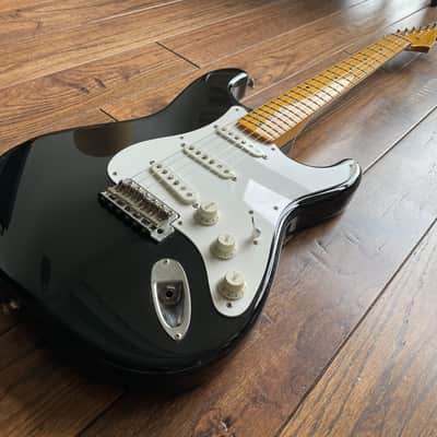 2007 Fender ST-57 Stratocaster USA Vintage Pickups 1957 Reissue MIJ Black image 4