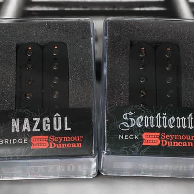 Seymour Duncan Nazgul Trembucker & Sentient 6 String Guitar Pickup Set Black