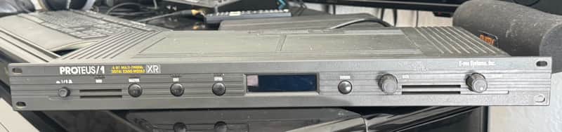E-MU Systems Proteus/1 XR Rackmount 32-Voice Sampler Module 1990 - Black image 1