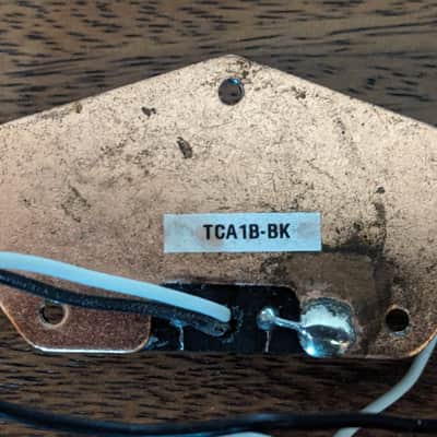 Squier By Fender Original Pickup Set: TCA1-B Bridge Pickup Black, TCA1-N Neck Chrome image 4