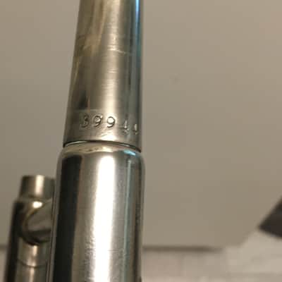 SUMMER DEAL F E OLDS LOS ANGELES .554 / .565 DUAL BASS TROMBONE 10INCH BELL SINGLE ROTAR 1948 EXCELLANT SHAPE ORG. CASE WITH MPC image 12