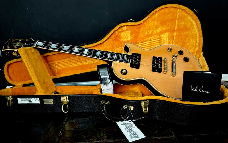 Gibson Custom Mick Ronson 1968 Les Paul Custom Collector's Edition, Antique Natural/Ebony image 1