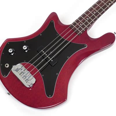 1980 Guild B-301 Bass Left Handed - Cherry Finish - Original Case - Rare Lefty! image 6