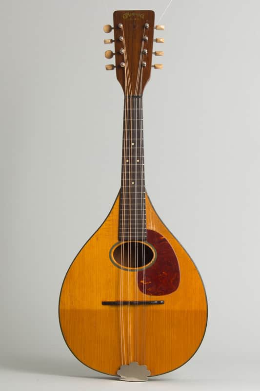 C. F. Martin  Style A Flat Back Mandolin (1949), ser. #A-19298, original brown chipboard case. image 1