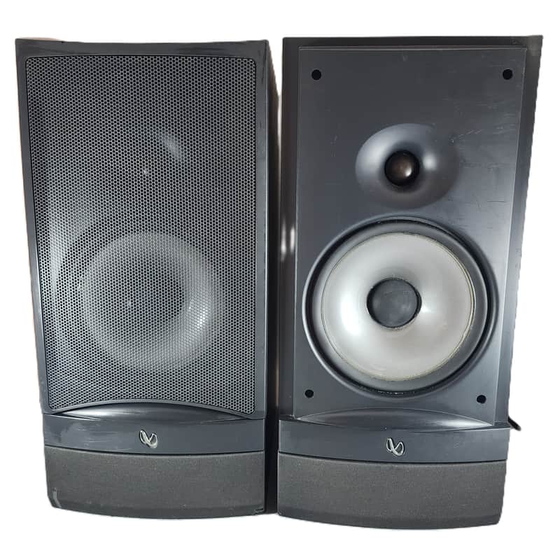 Infinity Reference 2000.3 Bookshelf Speakers Matched Pair - Missing One Grill