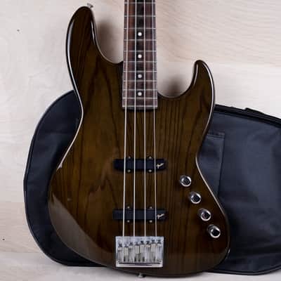 Fender Pro Feel JBR-80R Jazz Bass MIJ 1990 See-Through Black Made in Japan Fujigen w/ Bag image 1