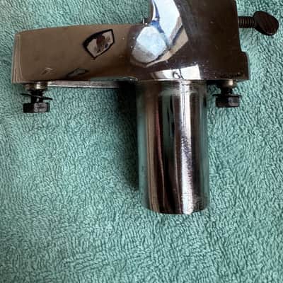 Rogers Tom Drum Mount or Spur bracket - Big R Memriloc XP8 - 1” Lot #101 70s - Chrome image 4